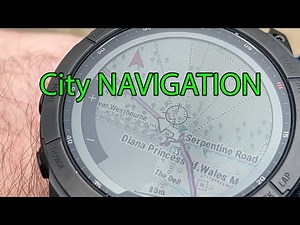 Garmin Fenix 7X Navigation in town with Talkytoaster