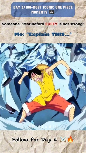 Day 3/100🔥-Was this Luffy’s first Conqueror’s Haki? | Murder in my mind phonk |#onepiece #animeedit