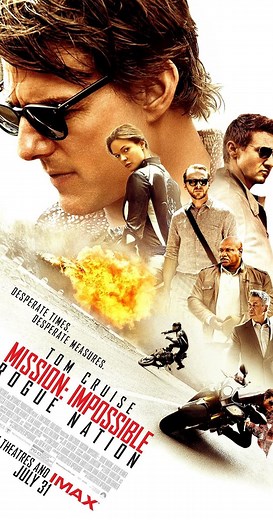 Mission: Impossible - Rogue Nation (2015) ⭐ 7.4 | Action, Adventure, Thriller