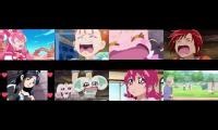 Mix of 8 videos from youtube : Precure CRYING And SAD