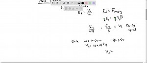 In a Hall-effect experiment, a current of 3.0  A sent...