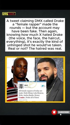 DMX hated Drake so much he had to classify him as a female rapper