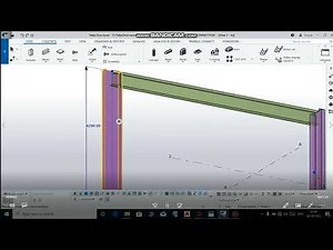 how connect Column to Beam in Tekla Structure
