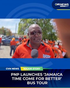 The People’s National Party (PNP) has launched its political campaign with an islandwide bus tour from July 4 to 5, 2025. The party’s General Secretary, Dayton Campbell, explained that the tour is part of the party’s mobilisation efforts ahead of the next general election, as they visit comrades across the island. Their first stop, the Heroes Circle in Kingston. Watch the clip for more details. #CVMNews | CVM Television