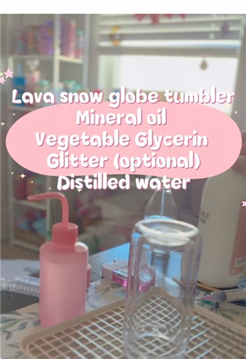 DIY Lava Snow Globe Tumbler Tutorial
