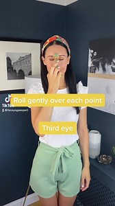 25K views · 567 reactions | How to use a jade roller on facial acupressure points‍♀️ Roll gently over these points: Third eye Temples Under cheek bones Under nose On chin For Jade roller visit faceyogaexpert.com/shop | The Face Yoga Expert | Facebook