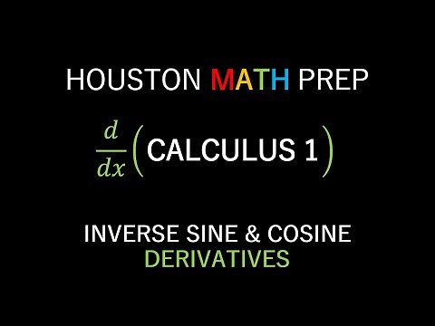 Derivatives of Inverse Trigonometric Functions (Sine & Cosine)
