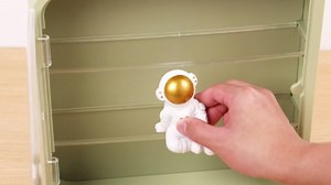 Clear Display Case for Figures, Wall Mounted Acrylic Storage Box, Wall-Mounted Doll Storage Box Versatile Doll Display Case (Green)