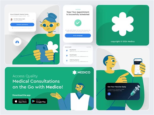 Medico - Health Branding Illustration