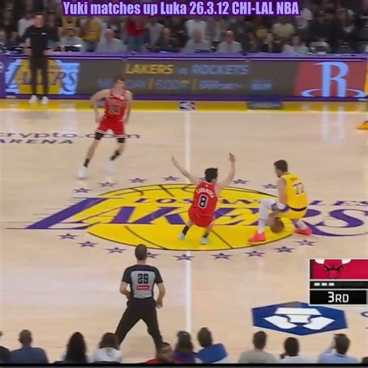 Yuki matches up Luka 26.3.12 CHI-LAL NBA #河村勇輝 Yuki Kawamura #bulls #lakers