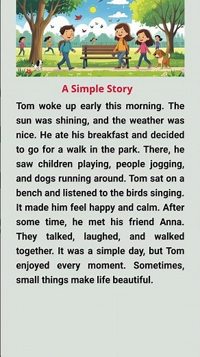 A Simple Story! Lean English Story Level 1