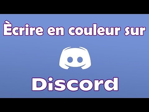 Comment écrire en couleur sur Discord
