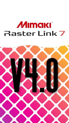 Mimaki USA on Instagram: "Meet the new RasterLink7 v4 — our biggest upgrade yet! Smarter grouping, faster processing, expanded LD profiles, and enhanced 2.5D Texture Maker tools are just the start. Explore your new, more powerful, production workflow. Update your RasterLink7 today with the link in bio!"