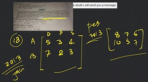 Give an example of(i) a row matrix which is also a column matr... | Filo
