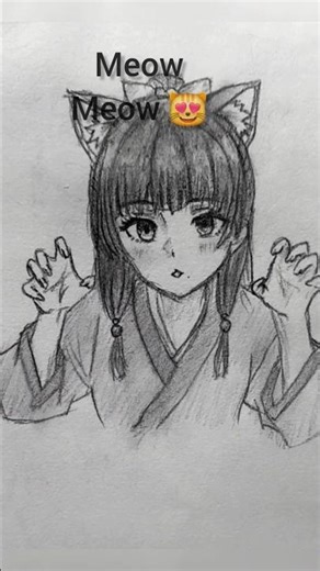 Kawaii Catgirl💚 #maomao #apothecary #shorts #ytshorts #anime #art #fyp #viral #youtubeshorts #doodle