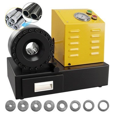 Electric Hydraulic Hose Crimper Hydraulic Pipe Crimping Machine With 8 Dies | eBay