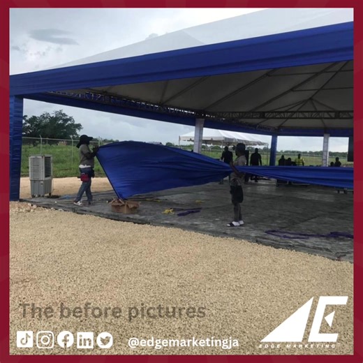 Our Events Team at Edge Marketing Solutions poured their hearts into preparing the grounds for the Chantilly Gardens Housing Development Groundbreaking Ceremony in Westmoreland—with valued support from our client, the National Housing Trust (NHT). This landmark event takes place this Friday and features none other than The Most Honourable Dr. Andrew Holness, Prime Minister, as keynote speaker. Together with NHT, we’re dedicated to excellence and community development every step of the way. 🏗️✨ 