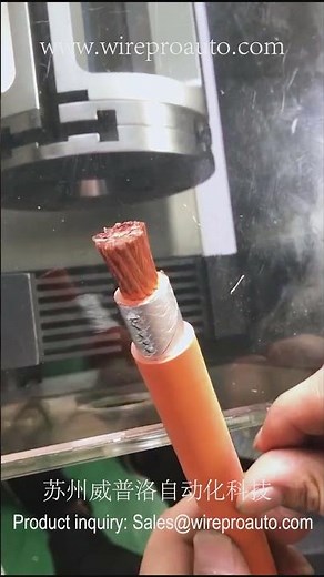 Dia 45mm large coaxial cable stripping machine.