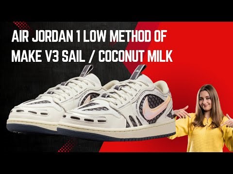 Air Jordan 1 Low Method Of Make V3 Sail / Coconut Milk