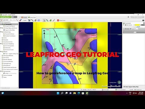 Leapfrog Geo Tutorial for Beginners Georeference a Map