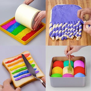 142K views · 8.3K reactions | How To Make Rainbow Bread | Yummy Cookies | Facebook