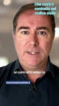 Contracts in the Civil Code #formazionediritto www.formazionedirirto.it video courses on law