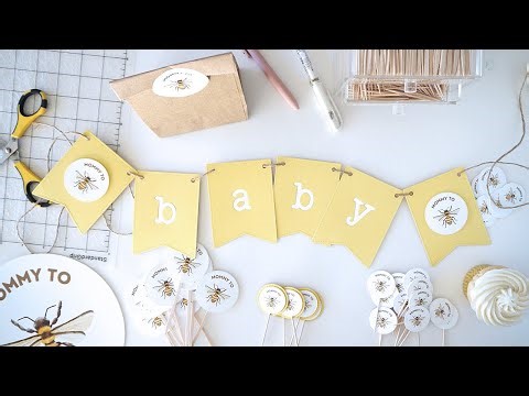 Mommy to Bee Baby Shower | Make 6 Projects with 1 Digital File