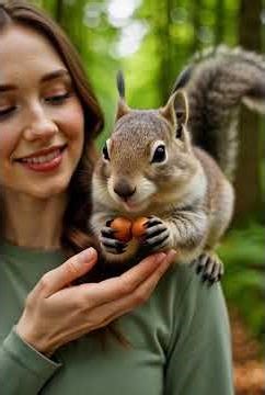 My pet squirrel chewing on some acorns