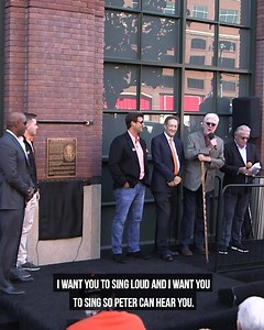 17K views · 847 reactions | In a special moment, Giants announcer Mike Krukow asked those at Magowan's plaque ceremony to honor him by singing, "Take Me Out to the Ball Game" | KNBR | Facebook