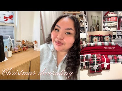 Vlogmas day 8 🎄| Decorating my house for *CHRISTMAS* + going shopping