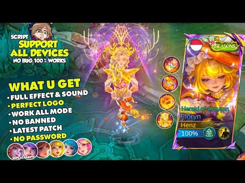 FIX ULTI! Script Skin Floryn Eternal Season No Password + Logo - Full Effect & Sound Patch Terbaru
