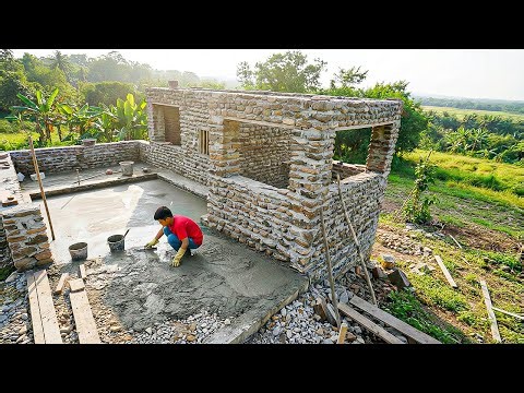 Country Life: Orphan Boy Building a Working Farm Yard With Simple Tools to Improve His Daily Life