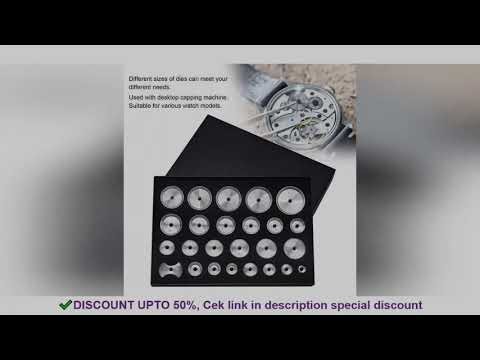 25pcs Watch Capping Machine Dies Back Cover Press Tool Presser Closer Aluminum Mold Accessories Watc