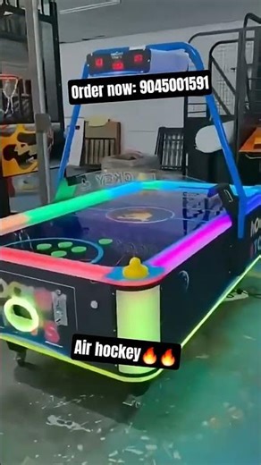 Air hockey arcade machine only‪@SudeepVideoGames‬🔥for amusement park and gaming zone #adrenaline