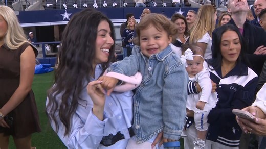 526K views · 14K reactions | Dak Prescott's fiancee Sarah Jane & first born MJ cheesing for the camera before Cowboys vs. Chiefs on Thanksgiving ❤ | Jonah Javad | Facebook