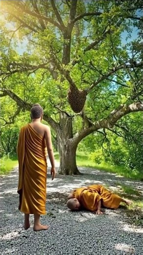 Jealous Monk Tries to Harm the Buddha. #buddha #pathofbuddha #buddhism #shorts #nirvana