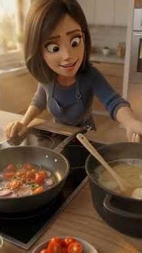 Les spaguettis aux oignons rouges, tomates cerises et olives noires