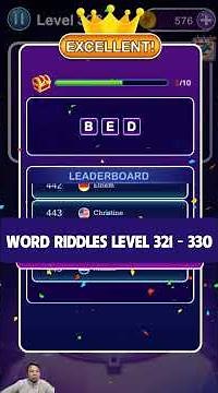 Word Riddles Level 321 - 330 Walkthrough