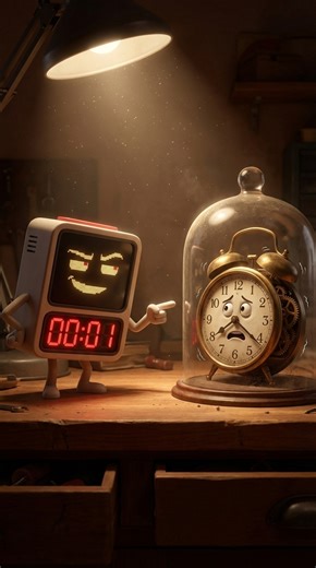 Tecnologia Moderna vs Objetos Antigos em Casa