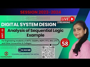 DSD58: Analysis and Synthesis of Synchronous Sequential Circuit Solved Problem
