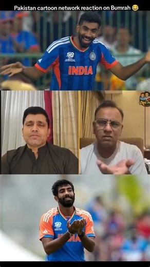 Pakistan cartoon network reaction on Bumrah against New Zealand Final 🫡