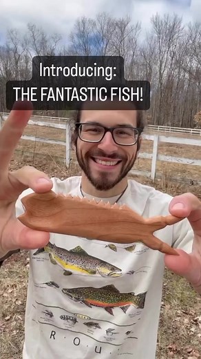 The fantastic fish! A fun wood carving project! #woodcarving #carving #whittling #bushcraft #fishing #fishinghandline #primitiveskills #survivalskills
