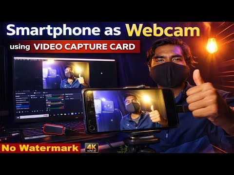 How to Use Smartphone as Webcam in OBS using Video Capture Card | Free 4K without Watermark