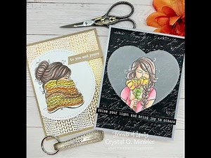 Distress Crayon Technique | Add Color to Embossed Backgrounds