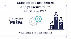 Classement des écoles d'ingénieurs 2023-2024 en PT !