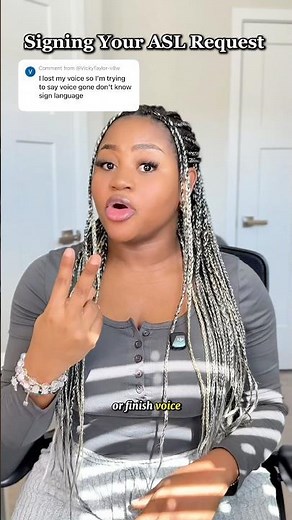 ASL Request: How to sign “Voice gone” in ASL. #asl