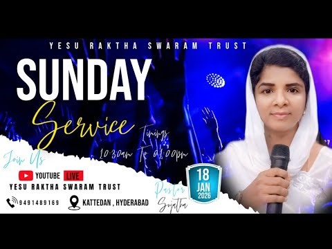 SUNDAY SERVICE OF YRST LIVE!🔥. DATE 18-01-2026
