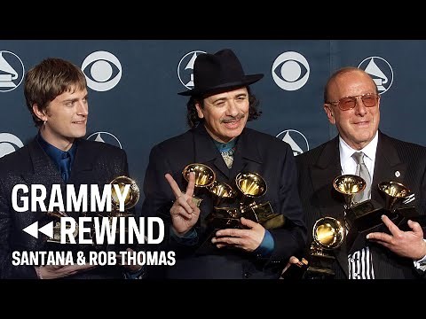 Santana & Rob Thomas Graciously Win Record Of The Year For "Smooth" In 2000 | GRAMMY Rewind