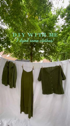 Dylon Olive Green Fabric Dye Results