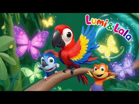 🦜Paco the Dancing Parrot | Lumi & Lala Jungle Dance Party 🎶🌴 | Fun Kids Song | Mini Disco